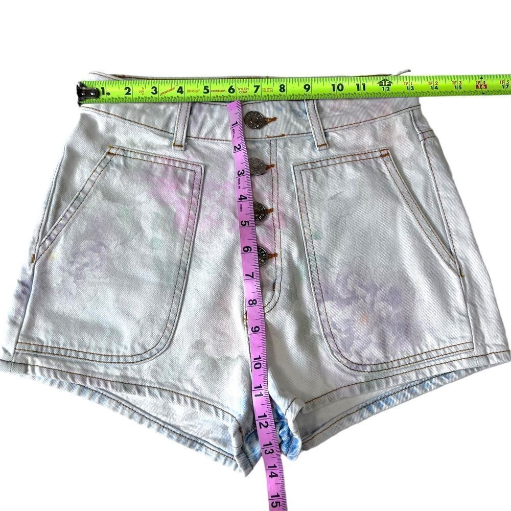 SANDRO Flow Floral Denim Shorts - Picture 10 of 14
